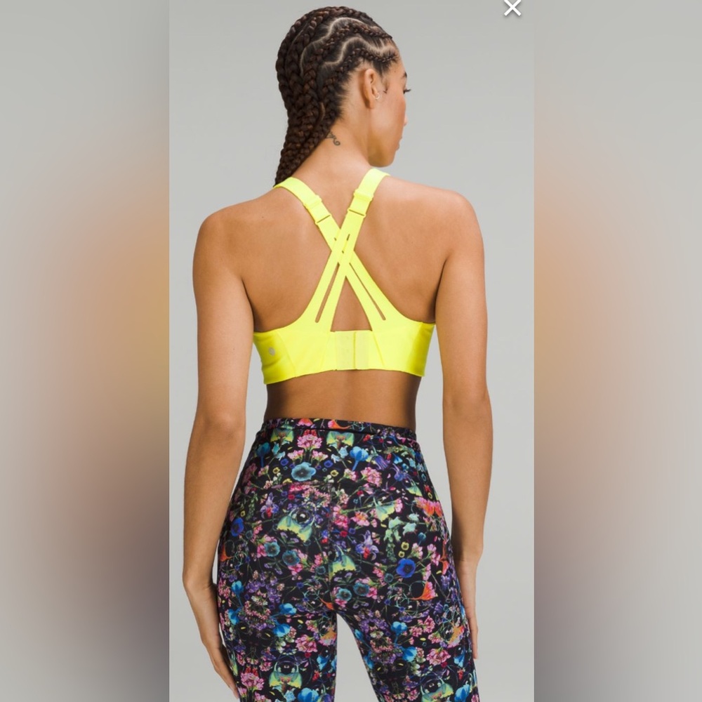 NWT air support bra size 32DD Lululemon electric yellow color - Picture 3 of 4